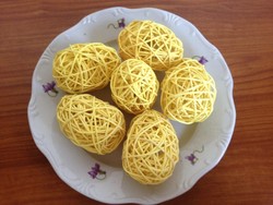Sisal természetes anyagú tojások húsvéti