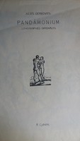 Derkovits Gyula: Pandamonium,  litográfia 12 lapos erotikus mappa plusz fedőlap, 1920