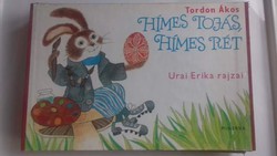 Retro gyerek húsvéti könyv Urnai Erika rajzaival