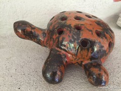 Ildikónak! Retro kerámia ikebana váza_teknős_ retro, ceramic vase turtle (76)