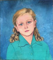 Feszty Masa - Kislány portré