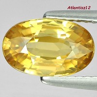  VALÓDI, 100% TERMÉSZETES GOLDEN YELLOW CIRKON DRÁGAKŐ 3,38ct-VVS!!! TISZTASÁGÚ