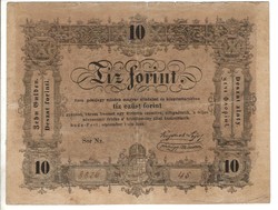 10 Tíz forint 1848 Kossuth bankó 4.