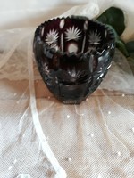 Dark purple crystal goblet