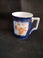 Beautiful luster-glazed blue baroque porcelain mocha cup in Altwien style, flawless, unmarked