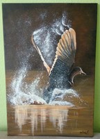 AKCIÓ!!!Szilárd Anikó vadkacsás festmény mélyen ár alatt eladó!