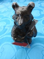 Vintage Iron Bear - Soviet Sculpture
