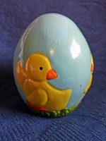 Hand painted table ceramic egg