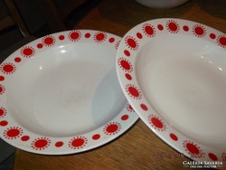 RETRO napocskás mély tányér  2 darab