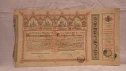Egyházi Műemléki Alap Sorsjegykölcsön 1886