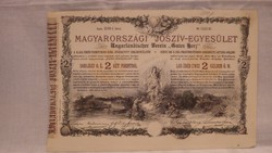 Magyarországi Jószív-Egyesület sorsjegykölcsön 1888 ( 2 Ft )