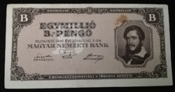 1946  EGYMILLIÓ B.- PENGŐ SZÉP ÁLLAPOTBAN