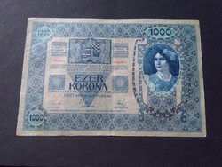 1000 Korona 1902 Bélyegzés nélkül