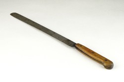 0W009 Régi szénacélpengés konyhai kés 34.5 cm