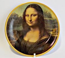 Bavaria porcelán fali dísztányér - Mona Lisa 