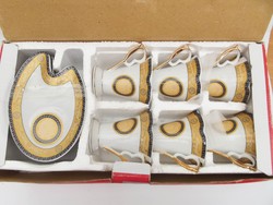 6 személyes csokoládés szett eredeti dobozában - kávéscsészék
