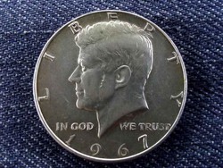 Kennedy ezüst fél Dollár 1967 (id7487)