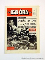 1993 november 9  /  168 ÓRA  /  Régi ÚJSÁGOK KÉPREGÉNYEK MAGAZINOK Szs.:  9807