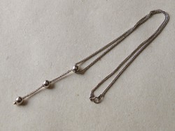 KK184 - 9 karát fehér arany nyaklánc és medál