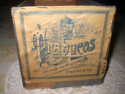 Antik szivarka  doboz TRABUCOS  100 db .  110 x 220 x 110 mm