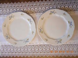 Zsolnay barokk barackvirág mintás lapos tányérok 2 db