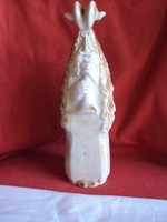 Ritkább Hollóházi Kosfejes Buso porcelán figura ,hibátlan állapotban