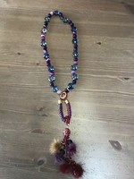 Unique Agate Stone and Crystal Color Necklace