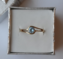 Kék köves arany gyűrű