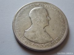1930. évi ezüst 5 pengő F/VG 5