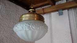 Régi, antik lámpa függeszték eladó "gyöngysoros"