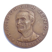   Kovács Dezső 1883-1936 Hamburger Jenő bronz plakett