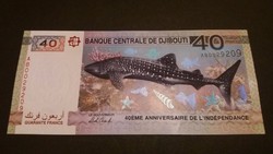 Dzsibuti 40 Francs UNC 2017