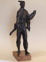 ANTAL KÁROLY: Vadorzó, bronz szobor