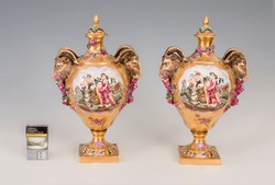 Capodimonte váza párban