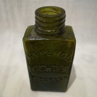 Hyperol Richter Budapest régi gyógyszeres üveg palack