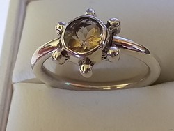 Ezüst gyűrű citrin kővel fellembek krisztina részére