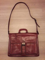 Closet clearance!! Now at a good price!!! Vintage men's leather design briefcase bag office bag laptop bag