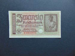 20 reichsmark 1940 Horogkeresztes papírpénz