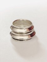 Ezüst karikagyűrű pár 