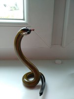 Muránói üveg kobra