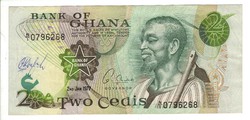 2 cedi 1977 Ghana
