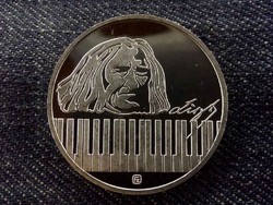 Liszt Ferenc .925 ezüstérem PP/id 8483/