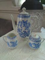 3 darabos,Bavaria China Blau tea szervírozó