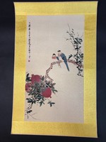 Kínai tinta rajz kép - Kína - selyem és papír - 21 század, madár pár