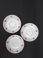 3 db alföldi cseresznyés tányérka - kistányér - retro porcelán