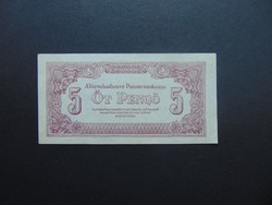 VH. 5 pengő 1944 Szép ropogós bankjegy