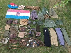 Katonai gyűjtemény honvédség (egyenruha, sisak, hátizsák stb..)