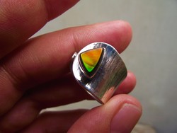 Ammolit opál köves ezüst gyűrű 3.