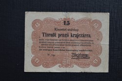 1849 15 Pengő krajcár. VF