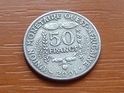 NYUGAT AFRIKA 50 FRANK FRANCS 2001  #